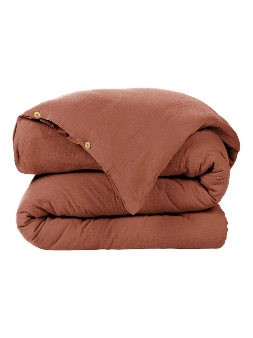 Housse de couette en double Gaze de coton Orange