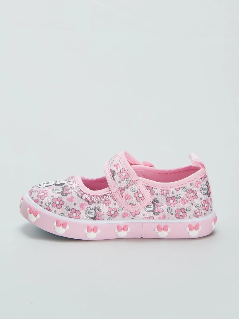 Ballerines en toile ‘Minnie’   Rose
