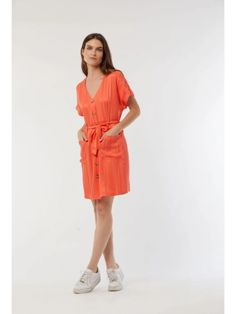 Lee Cooper Robe manches courtes lyocell LUZIA Orange