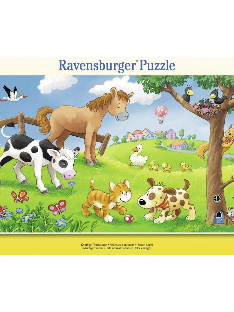 Puzzle cadre 15p affectueux animaux N/A
