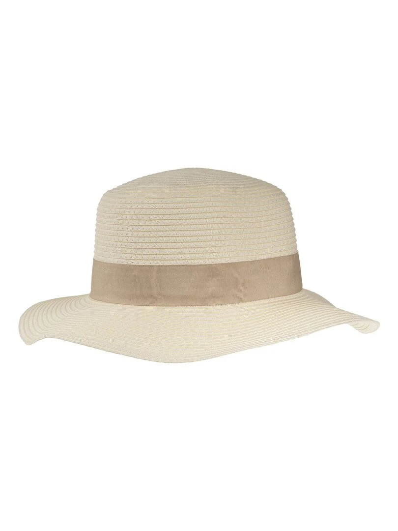 Isotoner Chapeau Canotier Beige Beige