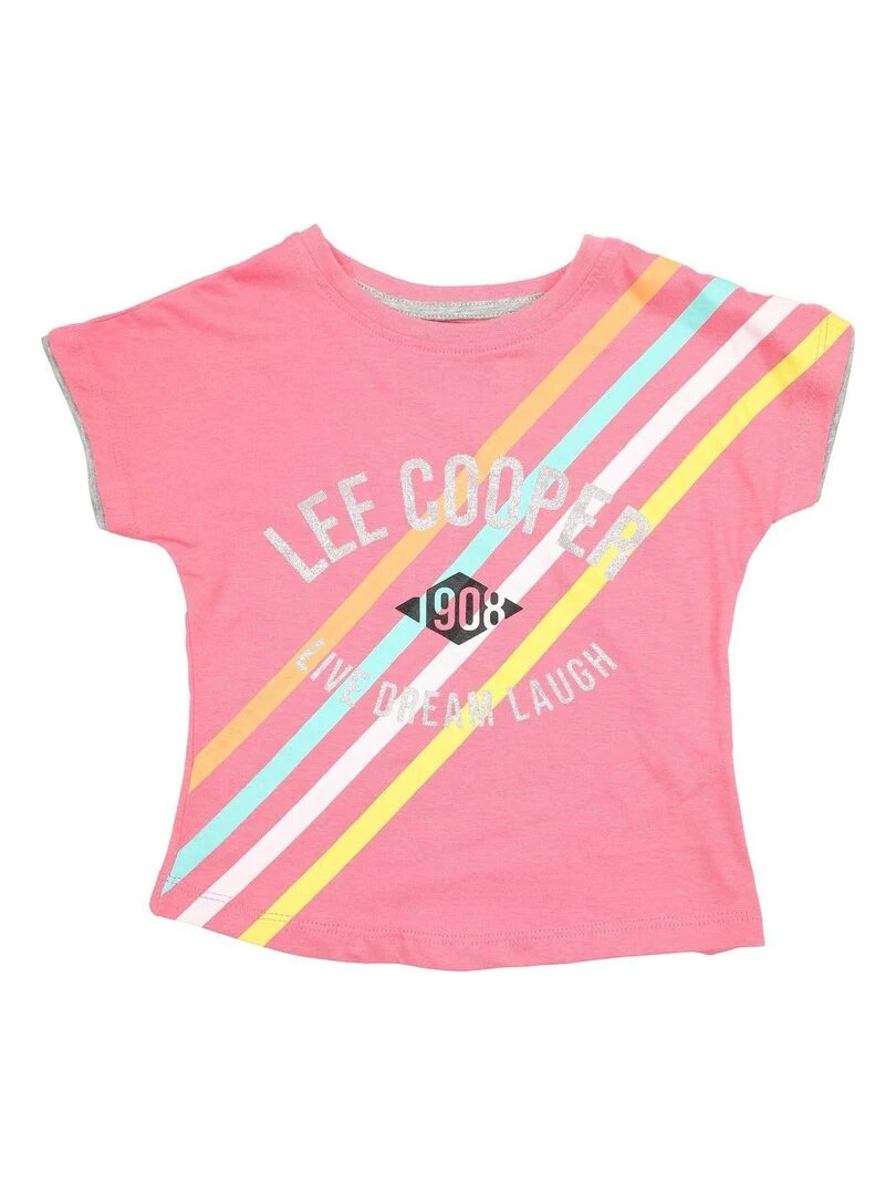 Lee Cooper Ensemble T shirt pantalon fille Imprimé Lee Cooper Rose