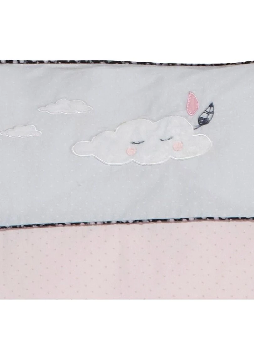 Housse de couette 100x135cm et taie en coton rose   SAUTHON   Rose