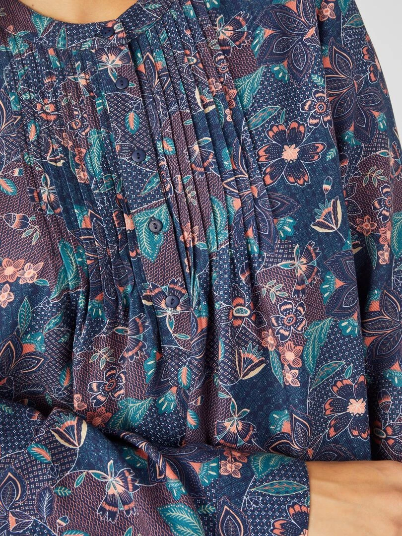 Tunique fibres pure viscose Lenzing(TM) EcoVero(TM) Damart Bleu marine
