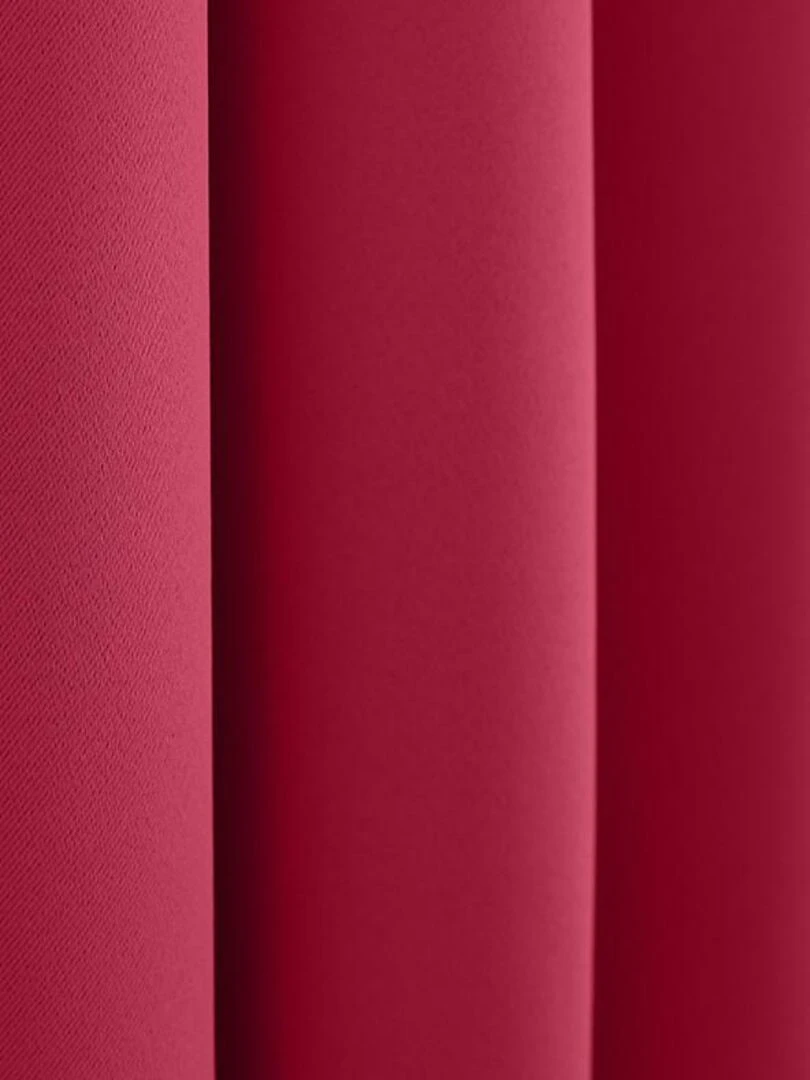 Lot De 2 Rideaux Occultant Rouge 140 X 260 Cm   Rouge