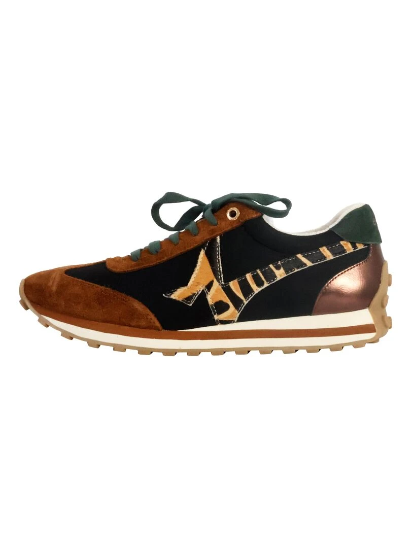 Basket Basse Cuir Emilie Karston Colette Marron