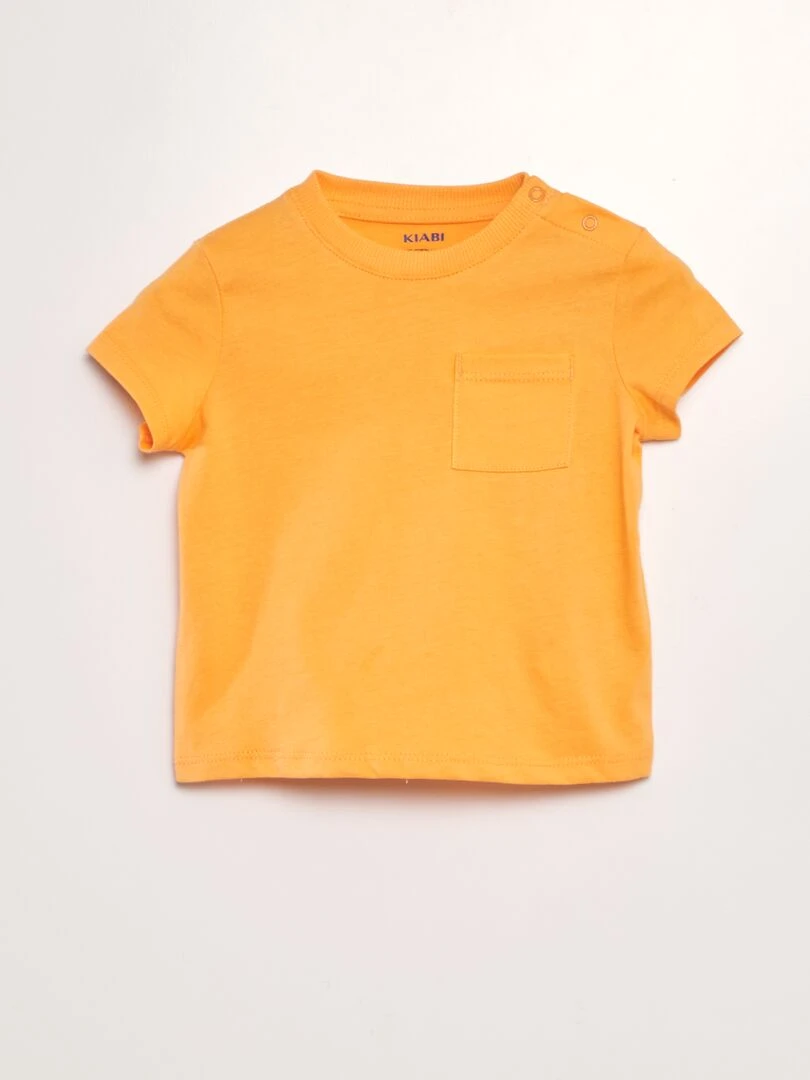 T shirt à manches courtes avec poches ORANGE