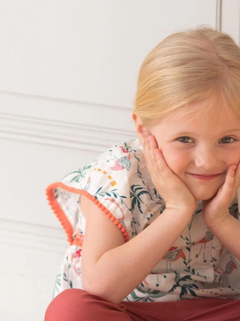 Tunique fille Cabacao   Blanc