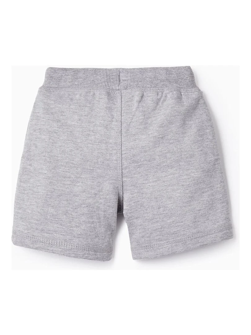Short en Coton pour Bébé Garçon Gris clair