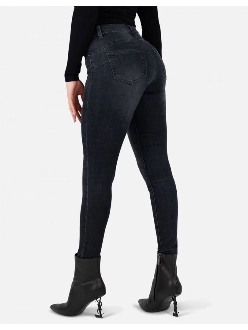 Jean slim effet push up Kebello   Gris