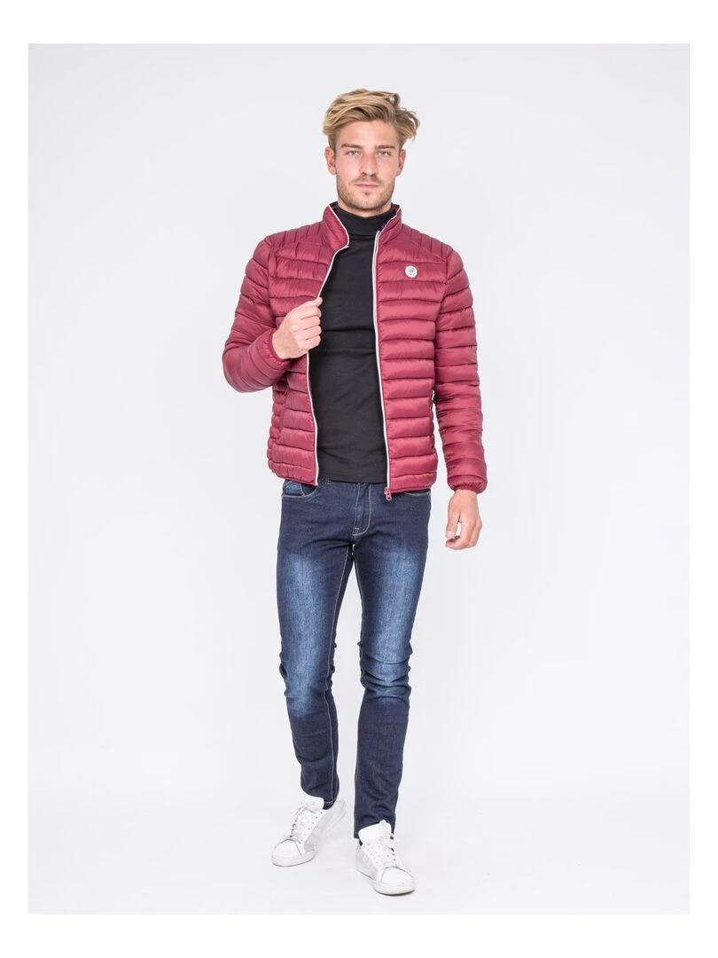 Doudoune légère col montant ZERUBIA   Bordeaux