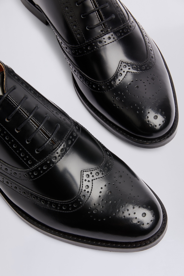 Oxford Black Brogue Shoes   Buy Online at Moss