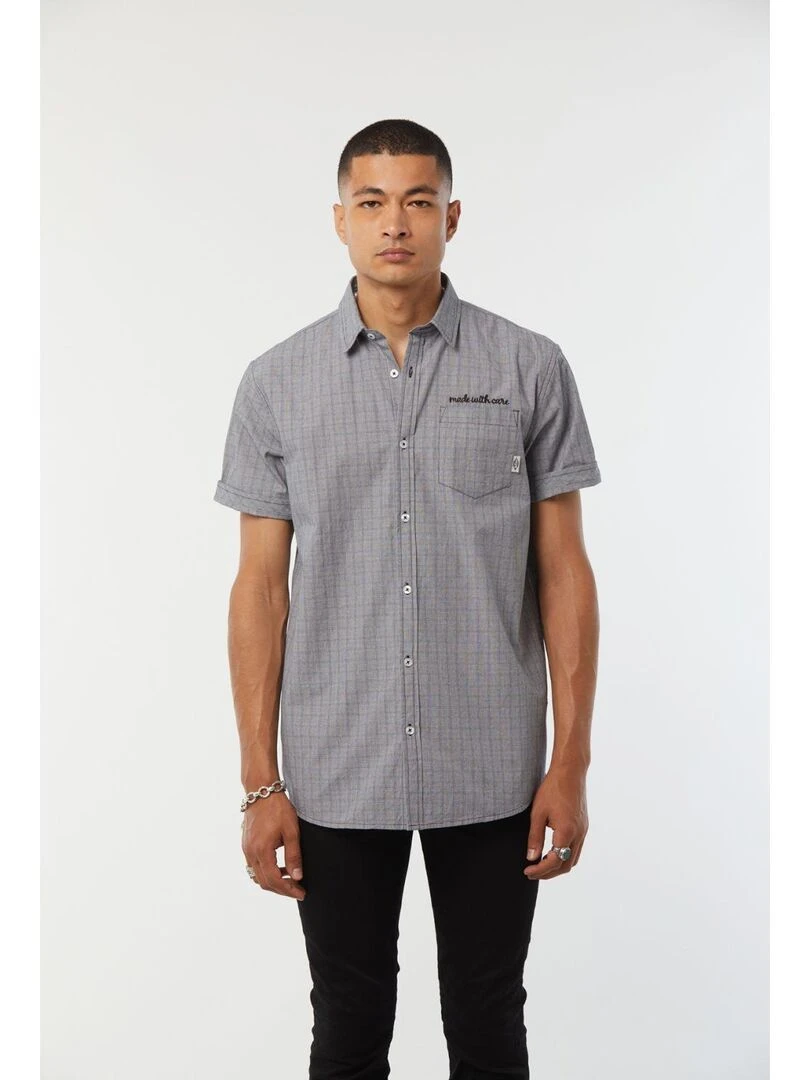 Lee Cooper Chemise manches courtes coton regular DEAR Gris