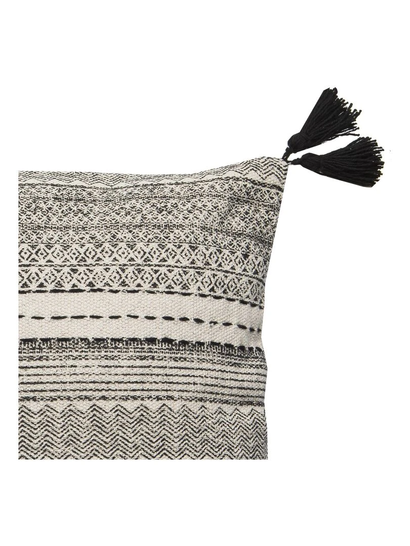 Rideau en coton recyclé avec œillets 'Deko&co'   Rouge foncé