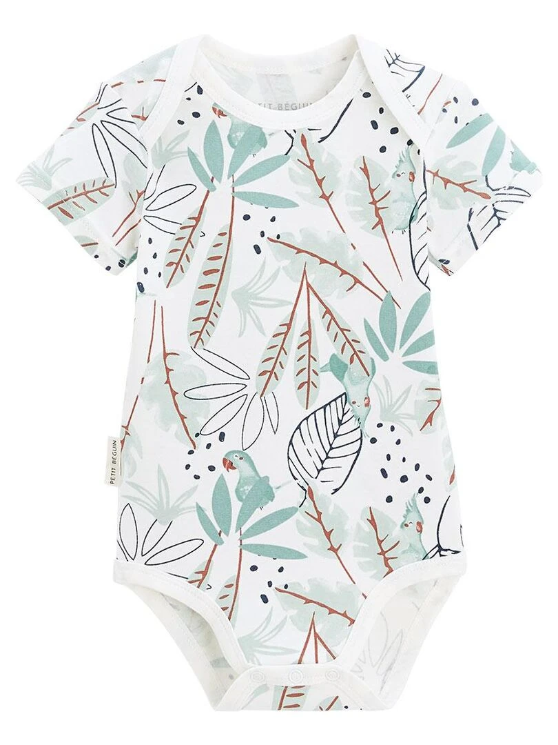 Lot de 2 bodies bébé manches courtes Belem   Bleu