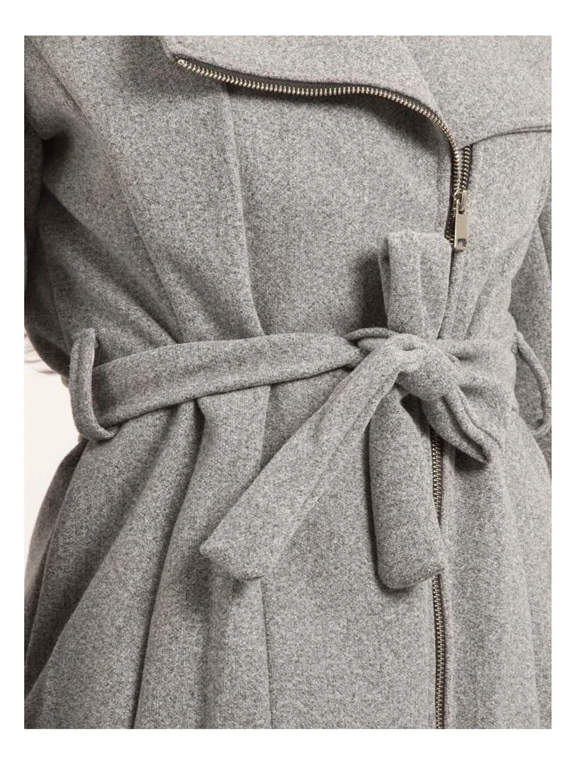 Manteau court zippé UWAYS   Gris