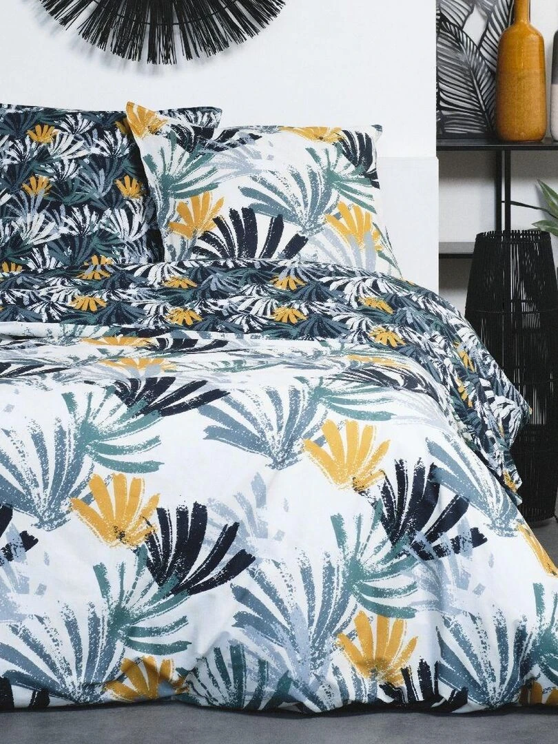 Parure de lit 'SUNSHINE FLOR' 'TODAY' Bleu
