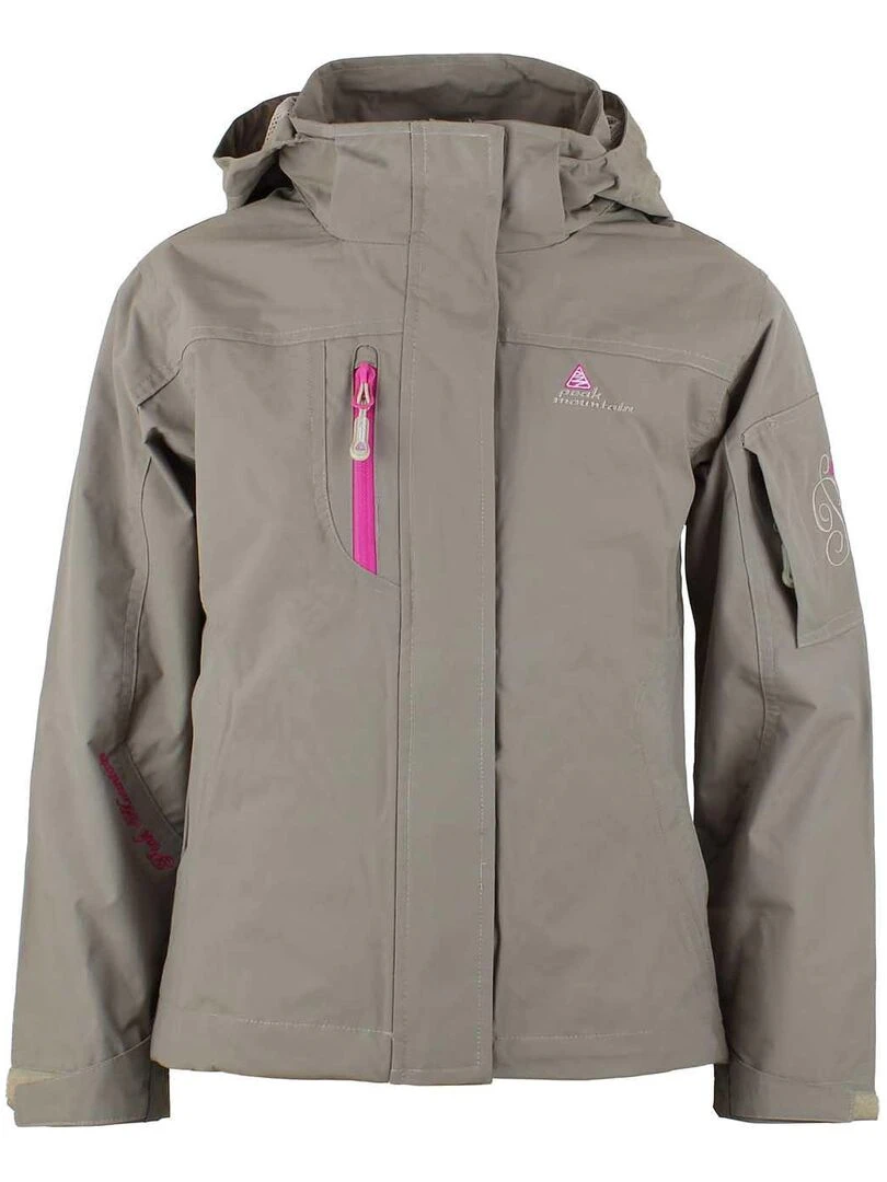 Parka de ski fille GALANI PEAK MOUNTAIN Gris taupe