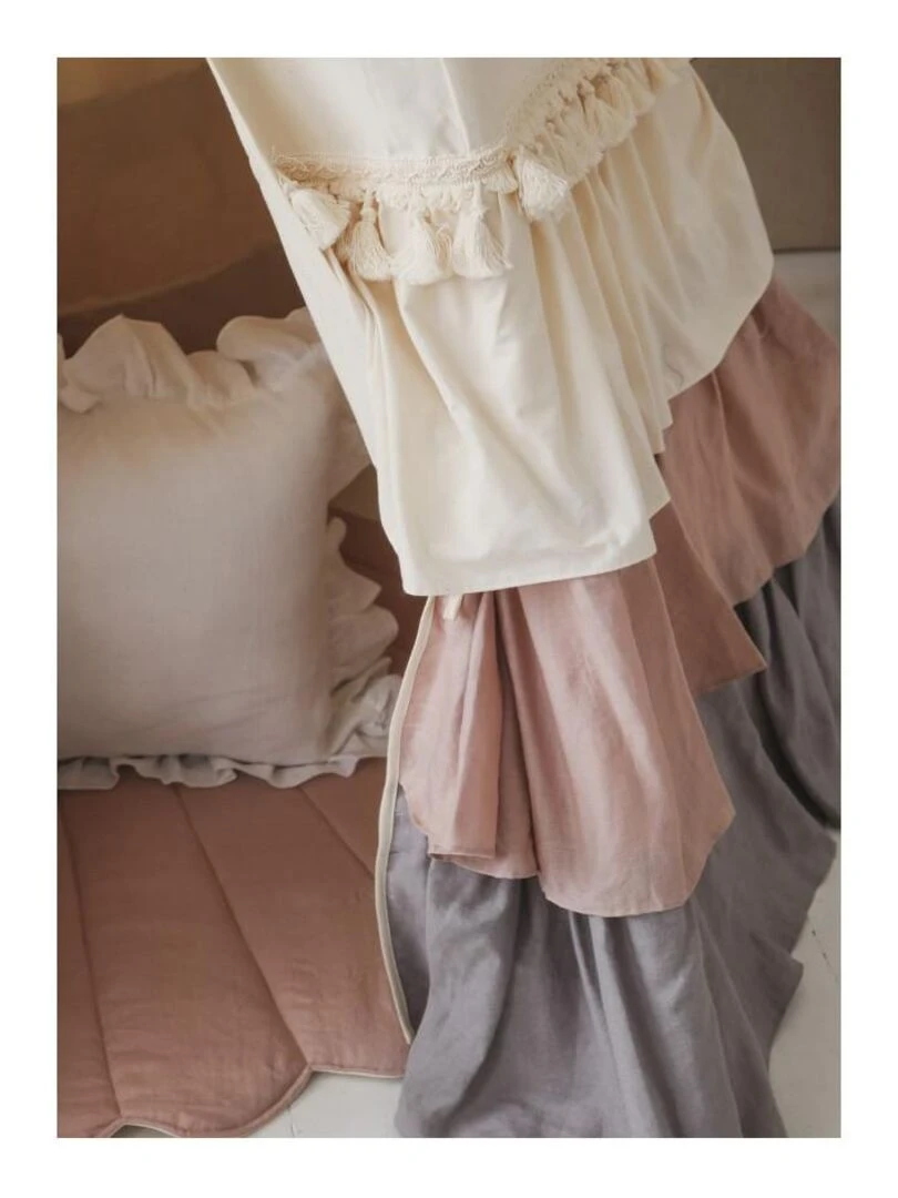 Tente TIpi avec franges et tapis Powder Frills   Beige  Rose  Gri   N/A