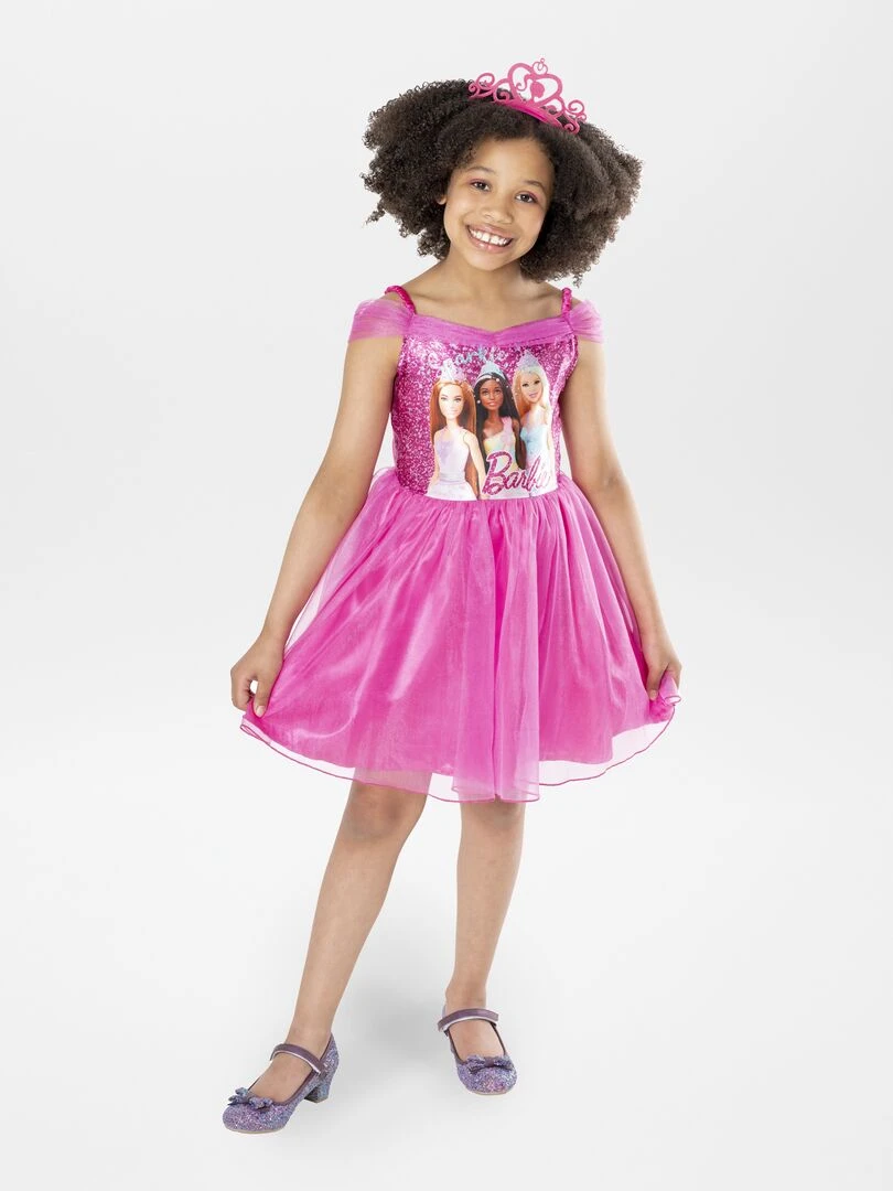Déguisement princesse 'Barbie' rose