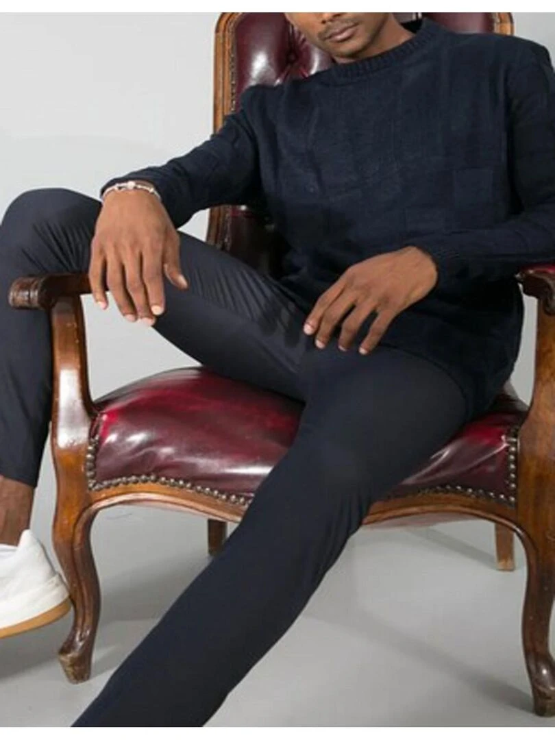 Pull manches longues Kebello   Bleu marine