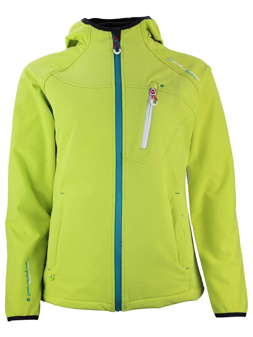 Blouson softshell femme ANSO PEAK MOUNTAIN Vert