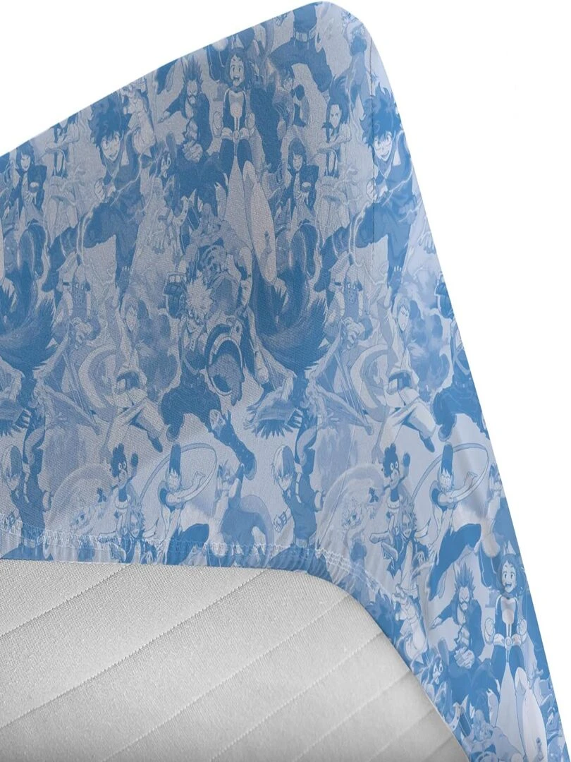 Parure de Lit Enfant Coton 3 pièces My Hero Academia Bleu