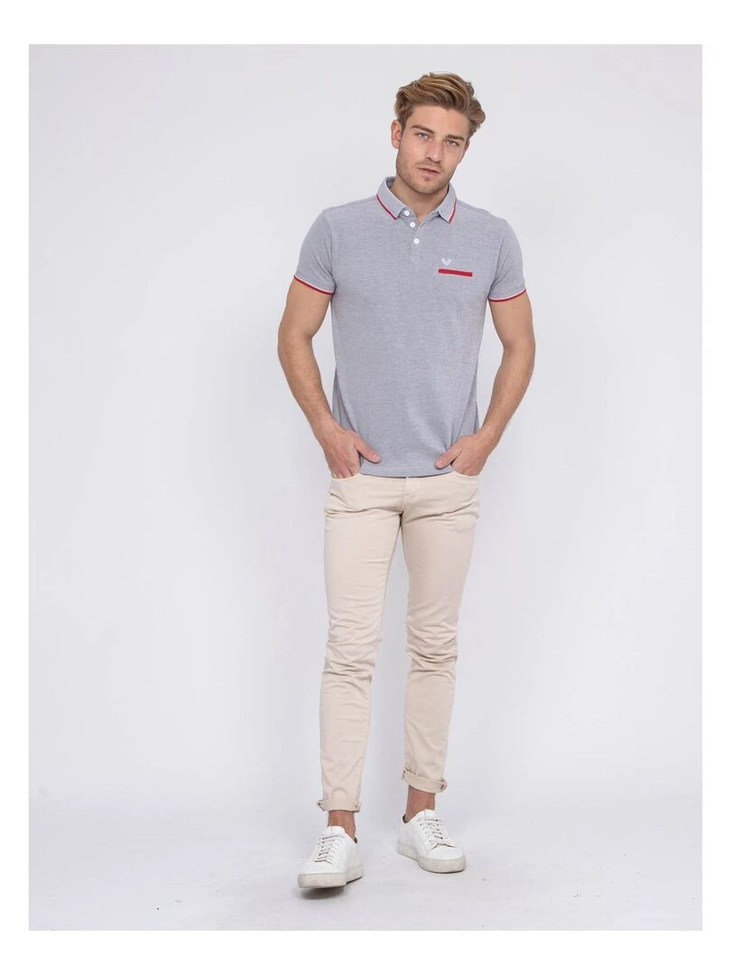 Polo pur coton PABEROL   Gris