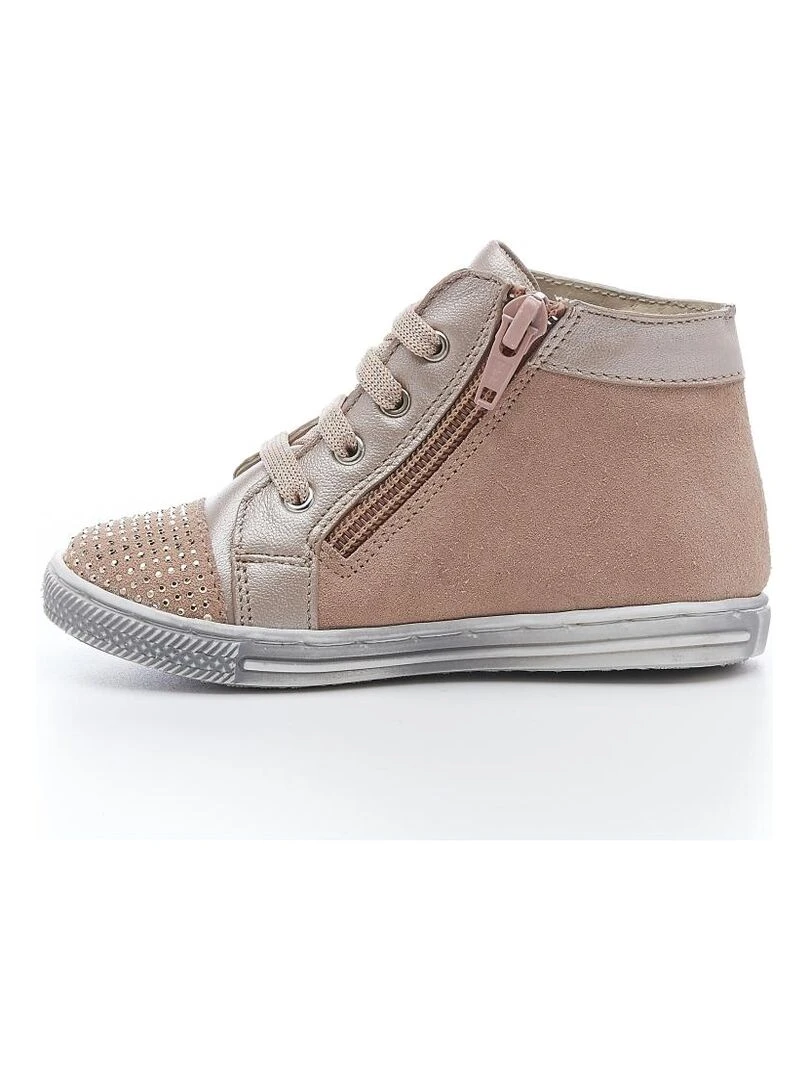 Sneakers hautes Cuir Circa   Beige