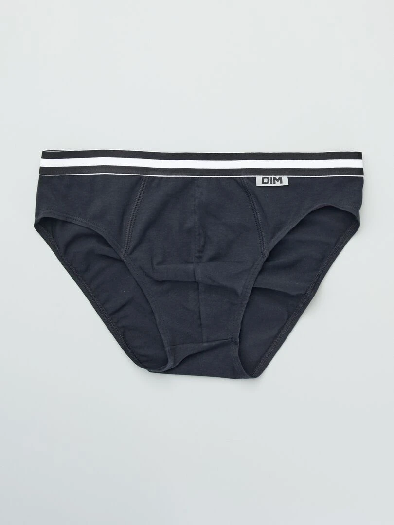 Lot 4 slips coton stretch 'Ecodim' noir