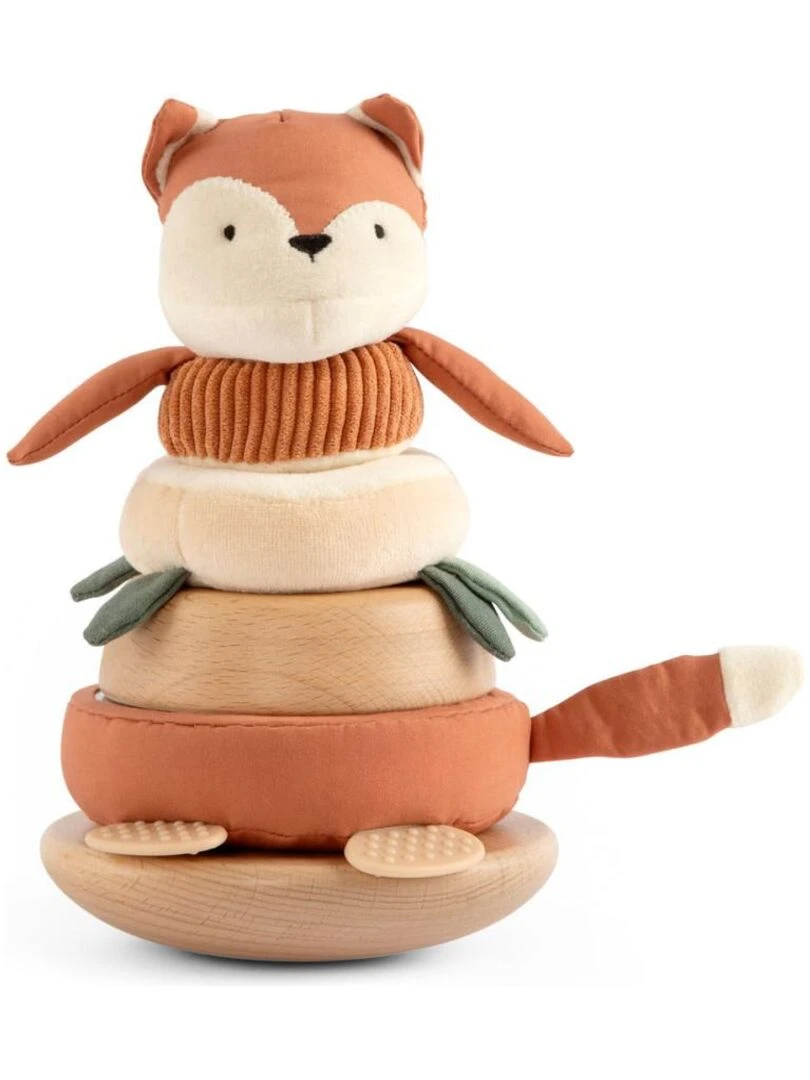 Jouet empilable et inclinable en bois Sparky le Renard Sebra Orange