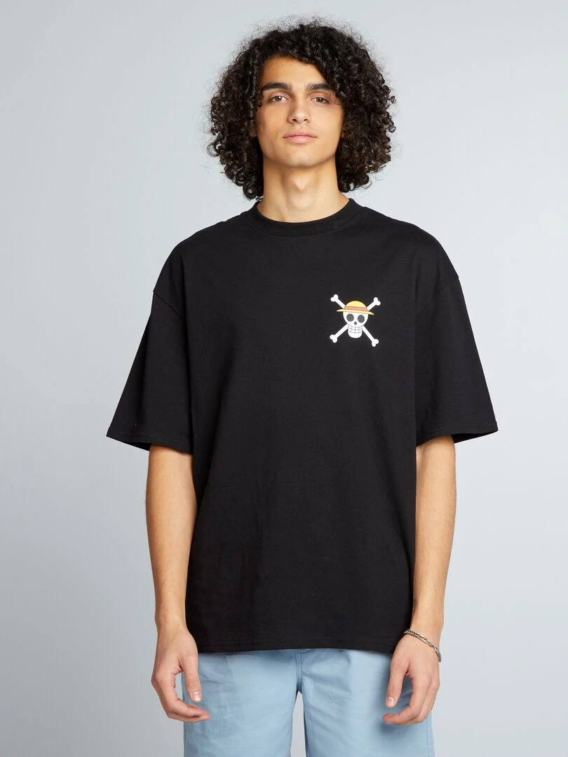 T shirt oversize 'One Piece'   noir