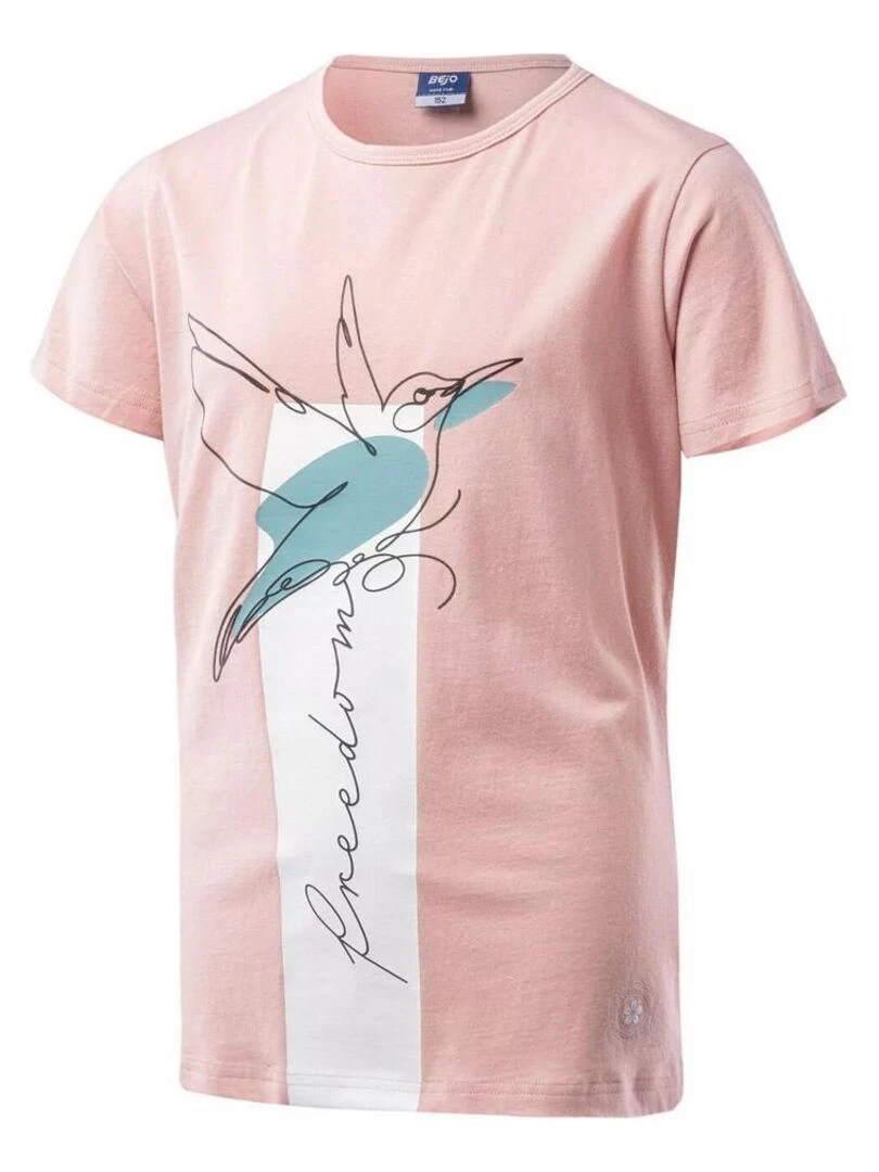 Bejo   T shirt MOANA   Rose clair