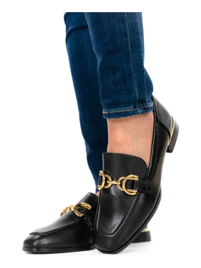 MARCO TOZZI Mocassins talon plat Noir