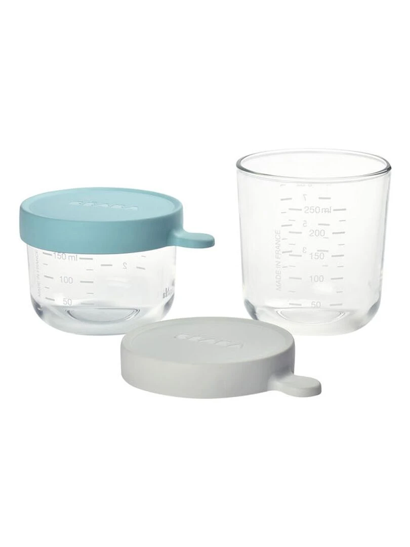 Coffret 2 portions en verre 150 ml + 250 ml Light Blue Multicolore