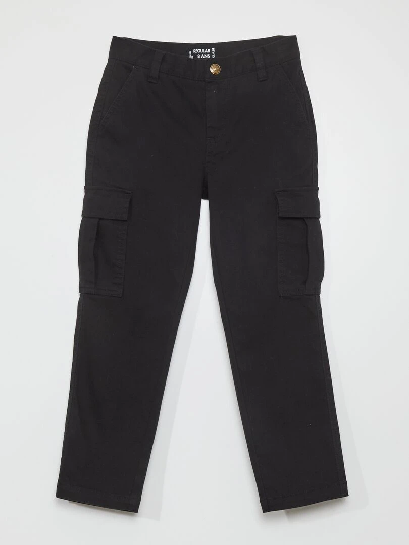 Pantalon slim fit à poches noir