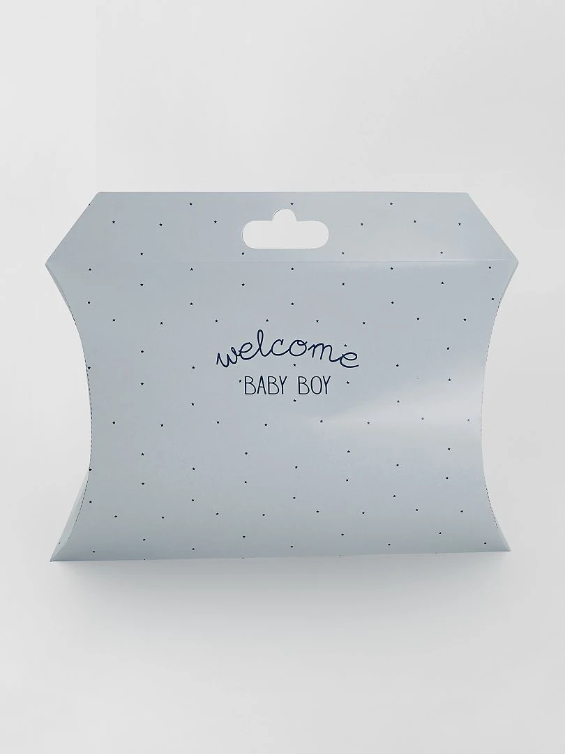 Boite cadeau 'naissance' bleu