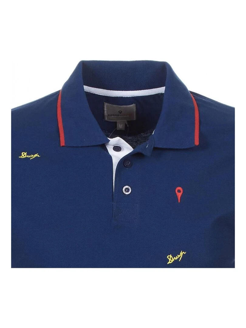 Polo manches courtes garçon ECLAMAR   DEGRE CELSIUS   Bleu marine