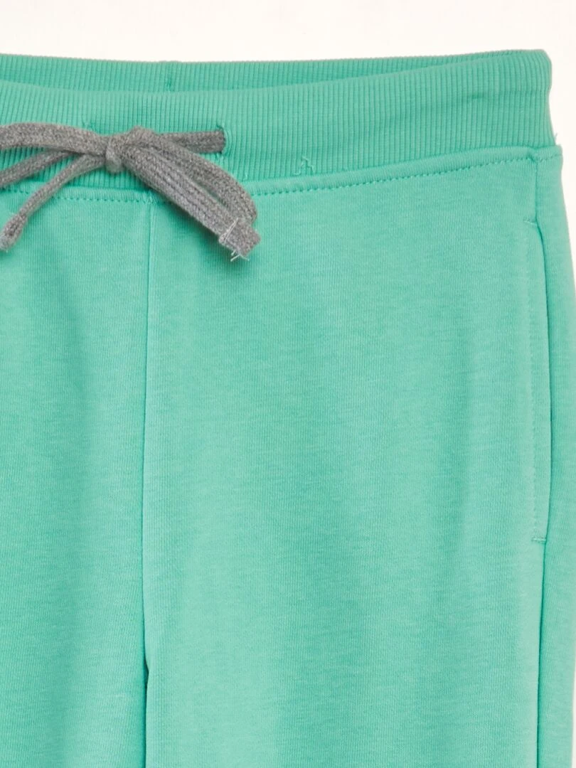 Pantalon de jogging en coton uni   Mixte   Vert