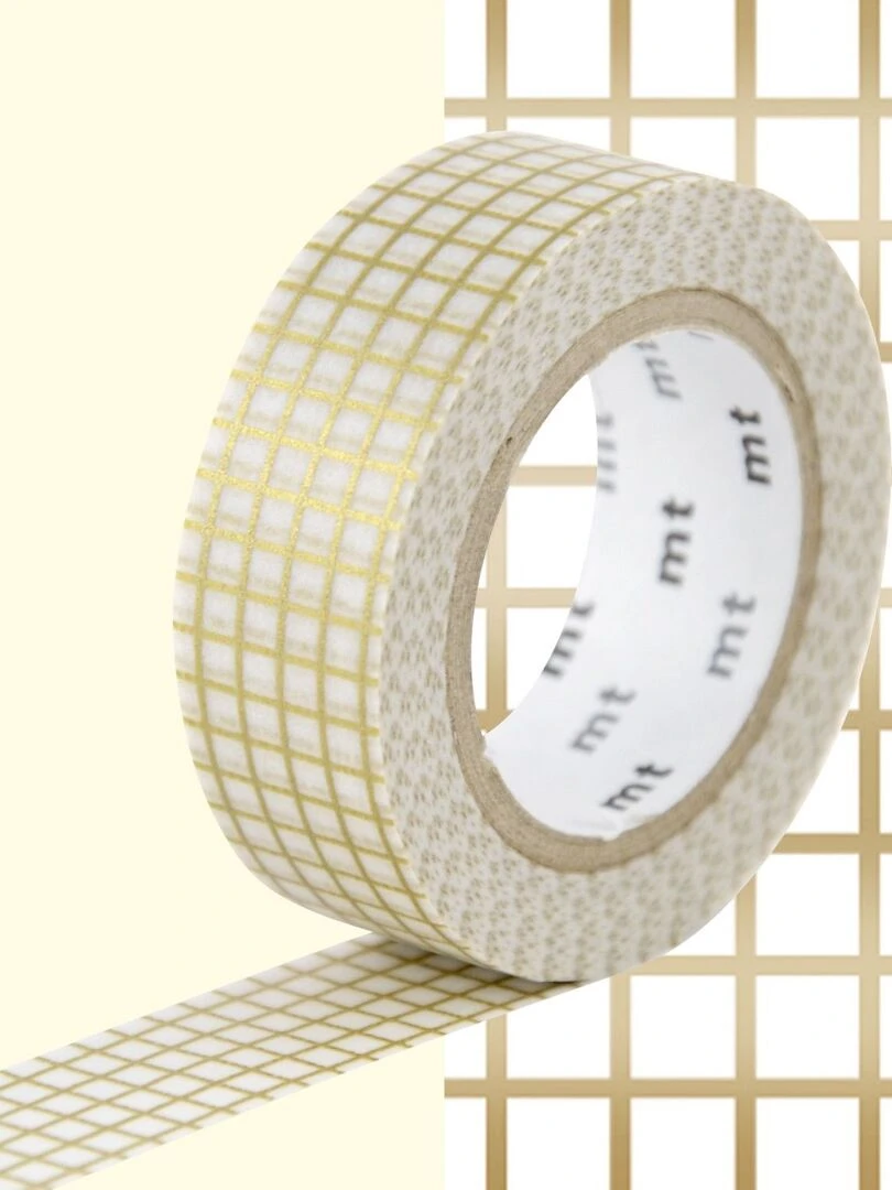 Masking tape quadrillé Doré 1 5 cm x 7 m N/A