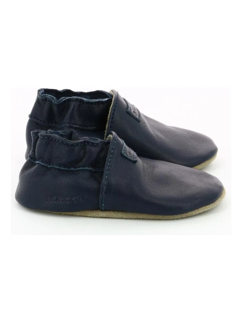 Chaussons Cuir Myfirst Bleu marine