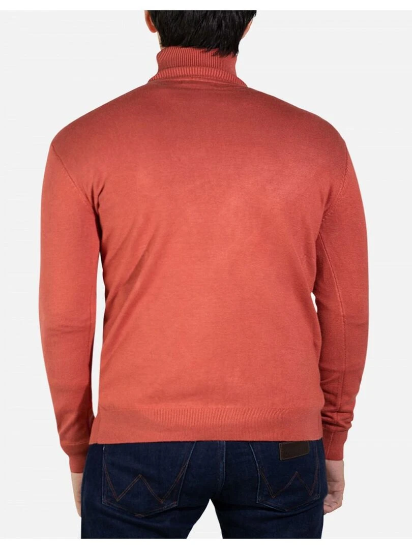 Pull manches longues col roulé Kebello Orange