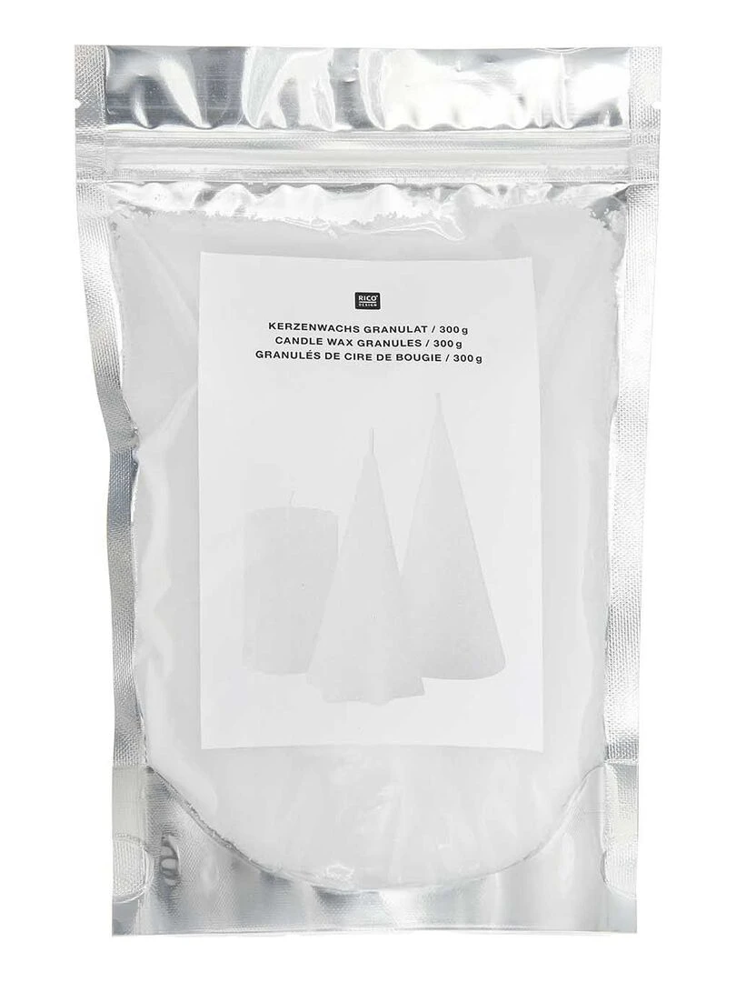 Cire pour bougie granulés 300 g Blanc