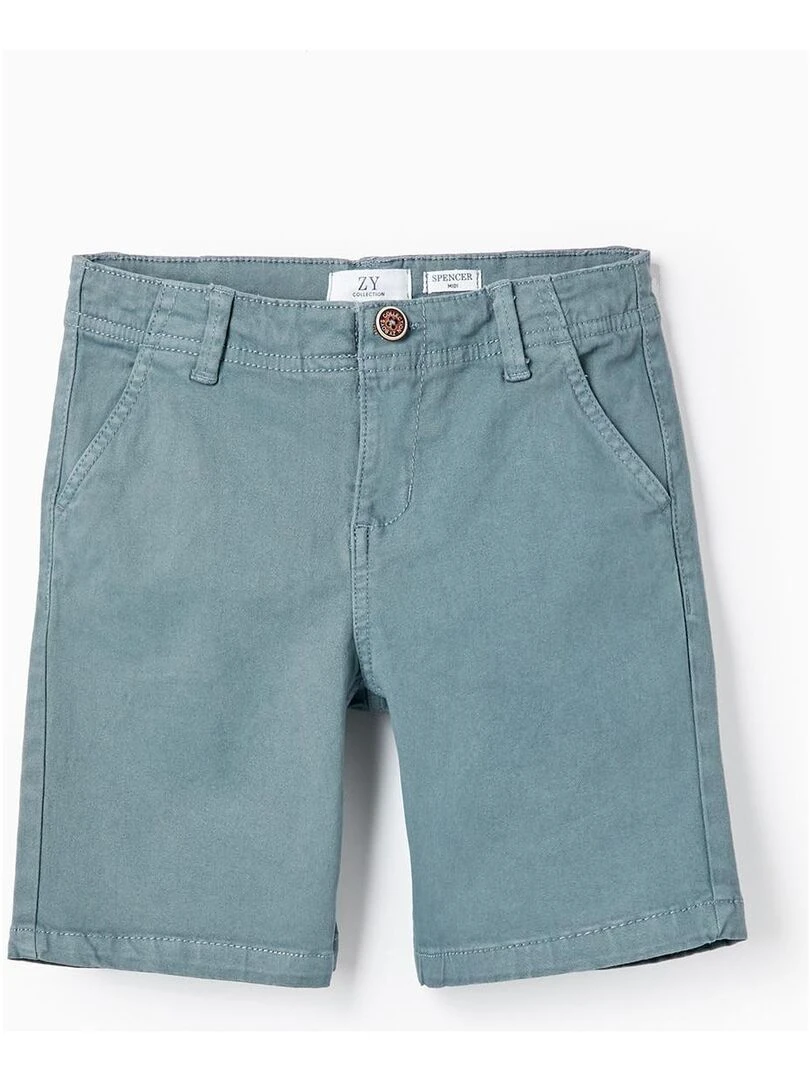 Shorts Midi en Coton pour Garçon 'B&S' BROTHERS&SISTERS Bleu