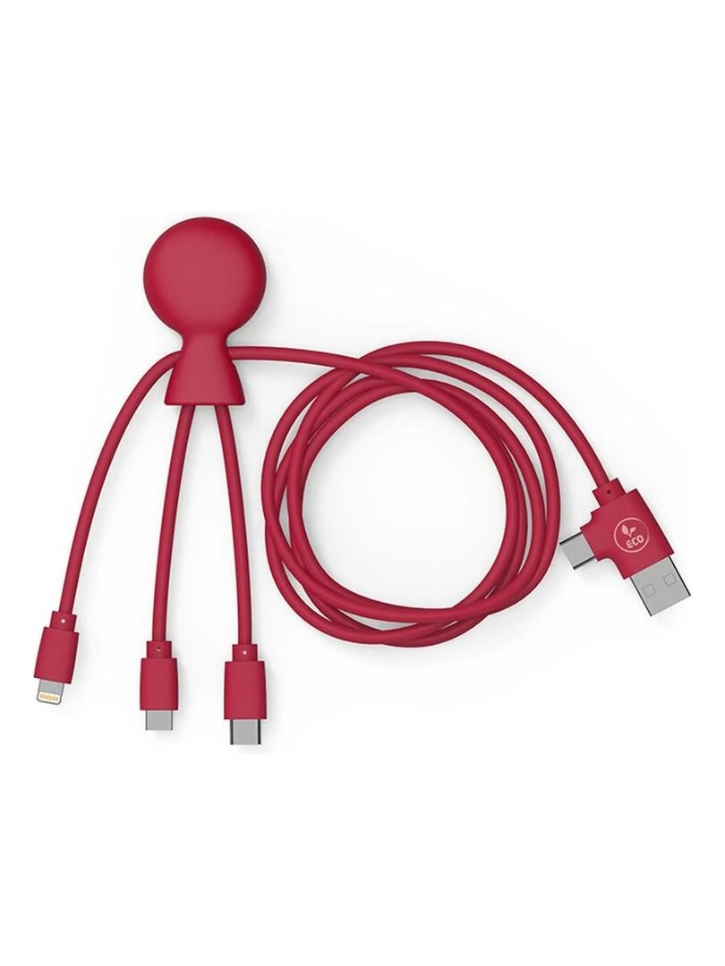 Cables multi connecteurs Mr BIO Long Xoopar Rouge N/A