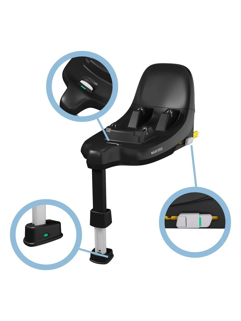MAXI COSI Embase FamilyFix S  De 0 à 4 ans  compatible Cosi Pebble S et Siège Pearl S   Noir Noir