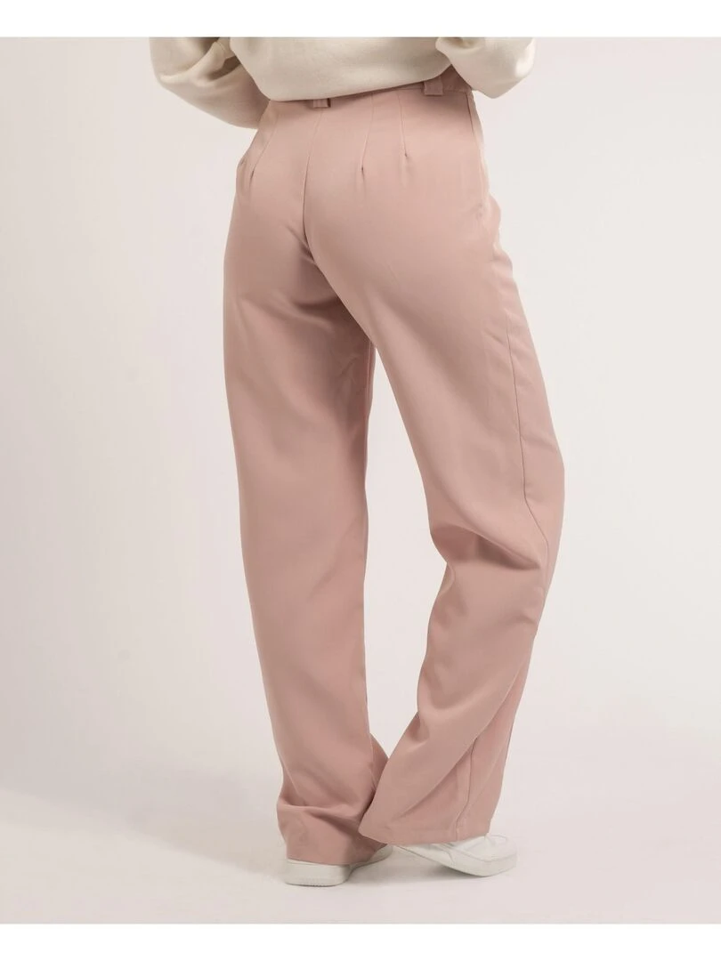 Pantalon coupe droite ELSY Rose