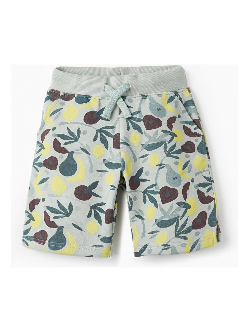 Shorts en coton pour garçon 'Fruits' SICILIAN DAYS Bleu clair
