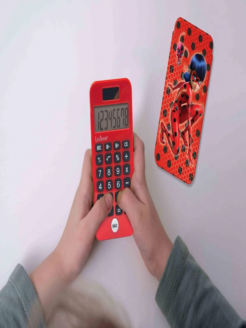 Calculatrice De Poche Miraculous Avec Couvercle De Protection   N/A
