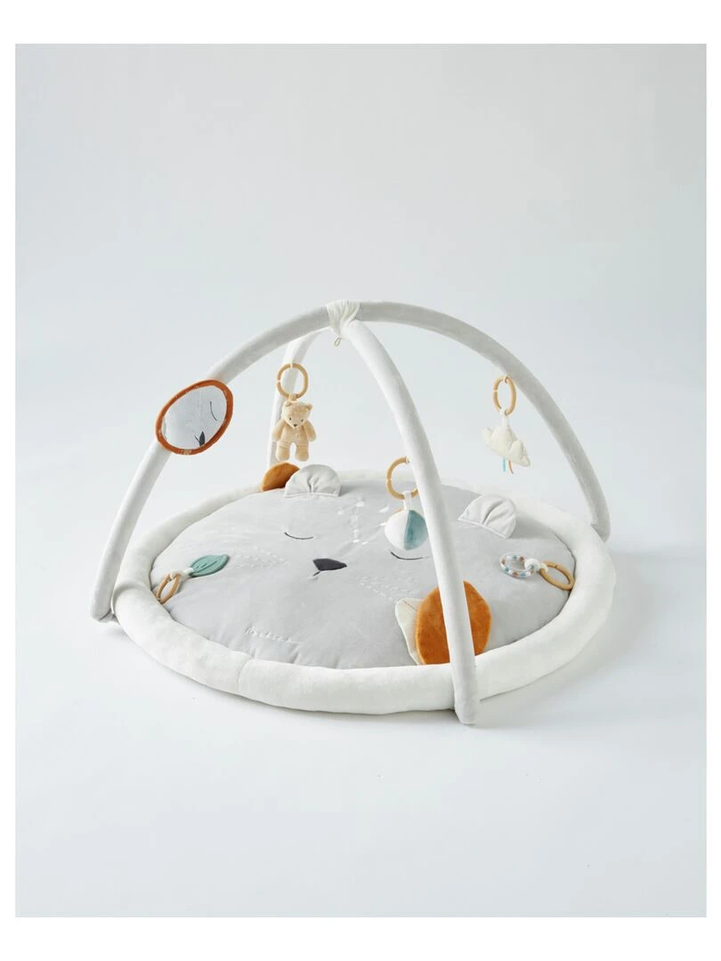 Tapis d'éveil Kendi en Veloudoux    Gris